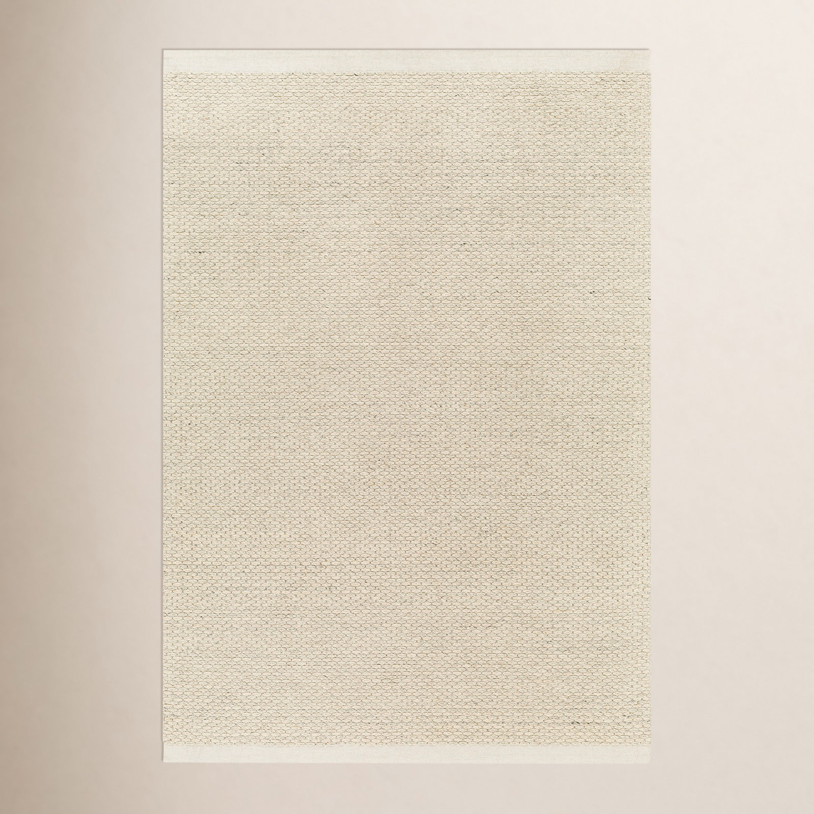 Rylee Hand-Woven Beige Rug, Rectangle 2' x 3'