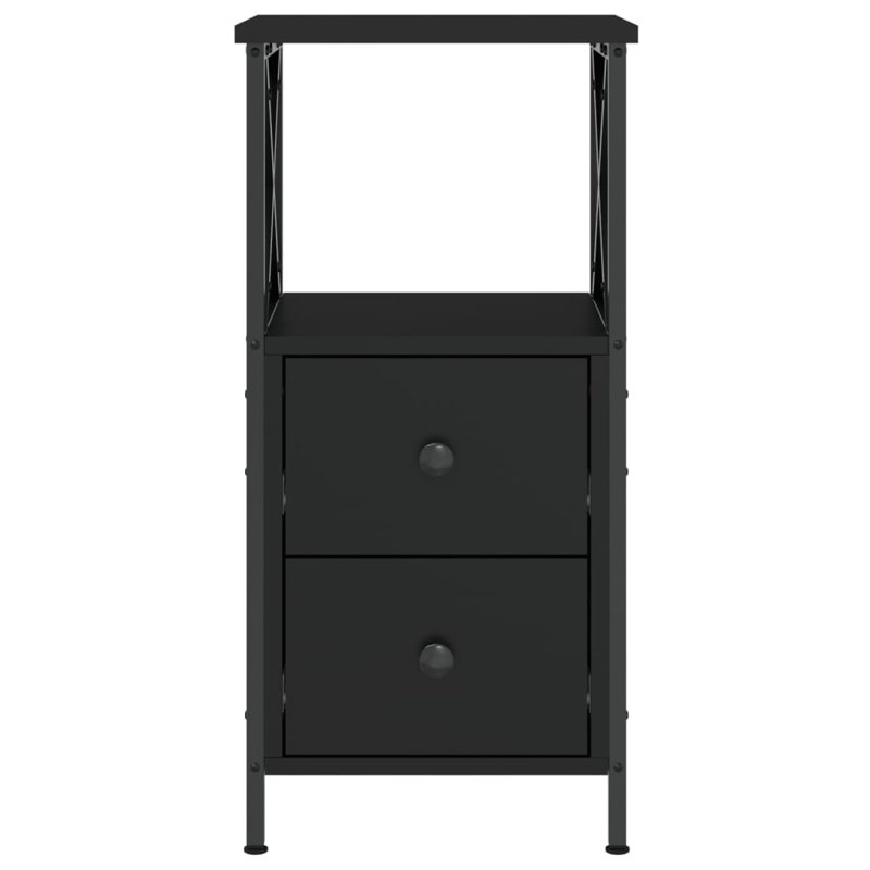 Herendeen 34cm W Iron Bedside Table, Individual, Black