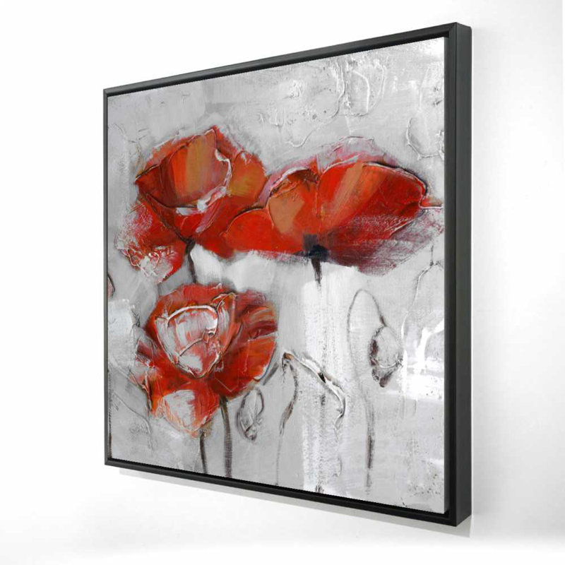 Abstrait coquelicots - art de salon botanique pour la décoration intérieure