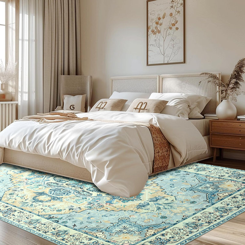 Tapis de salon Straub Large Tranditional Rugs, Rectangle de 5 pi x 8 pi