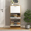 Armoire de rangement pour chaussures avec 3 tiroirs rabattables-607928795