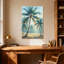 Plantes et fleurs, palmiers tropicaux, scène de plage, art-1470305646