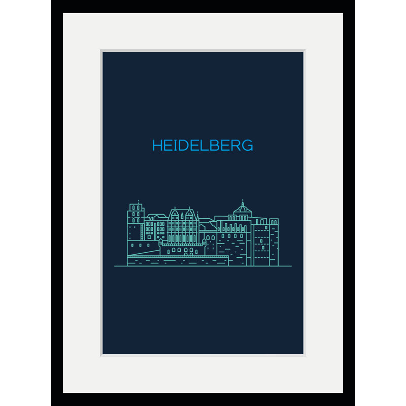 Heidelberg Skyline - Single Picture Frame Rectangle Print