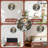 Waterfall Bridge Mountain Landscape Wall Clock