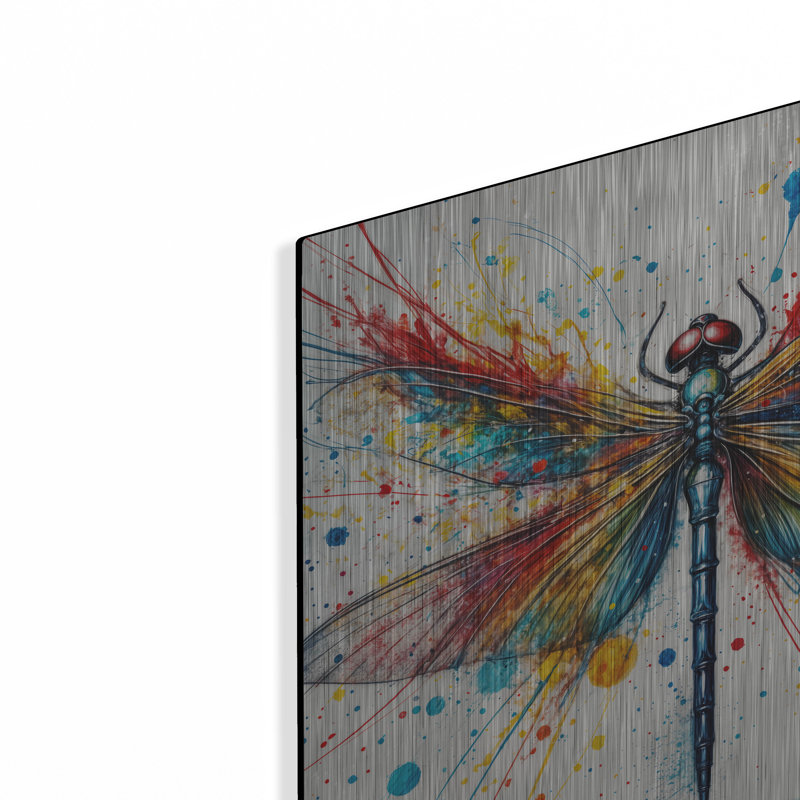«Dragonfly» par Rey Klimt, art mural en métal, H 12 po x l 12 po