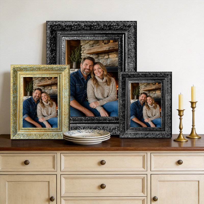 Cadre photo 11 pièces x 11 po 11 pièces pour bureau, Black, 3, L 11 po x H 14 po