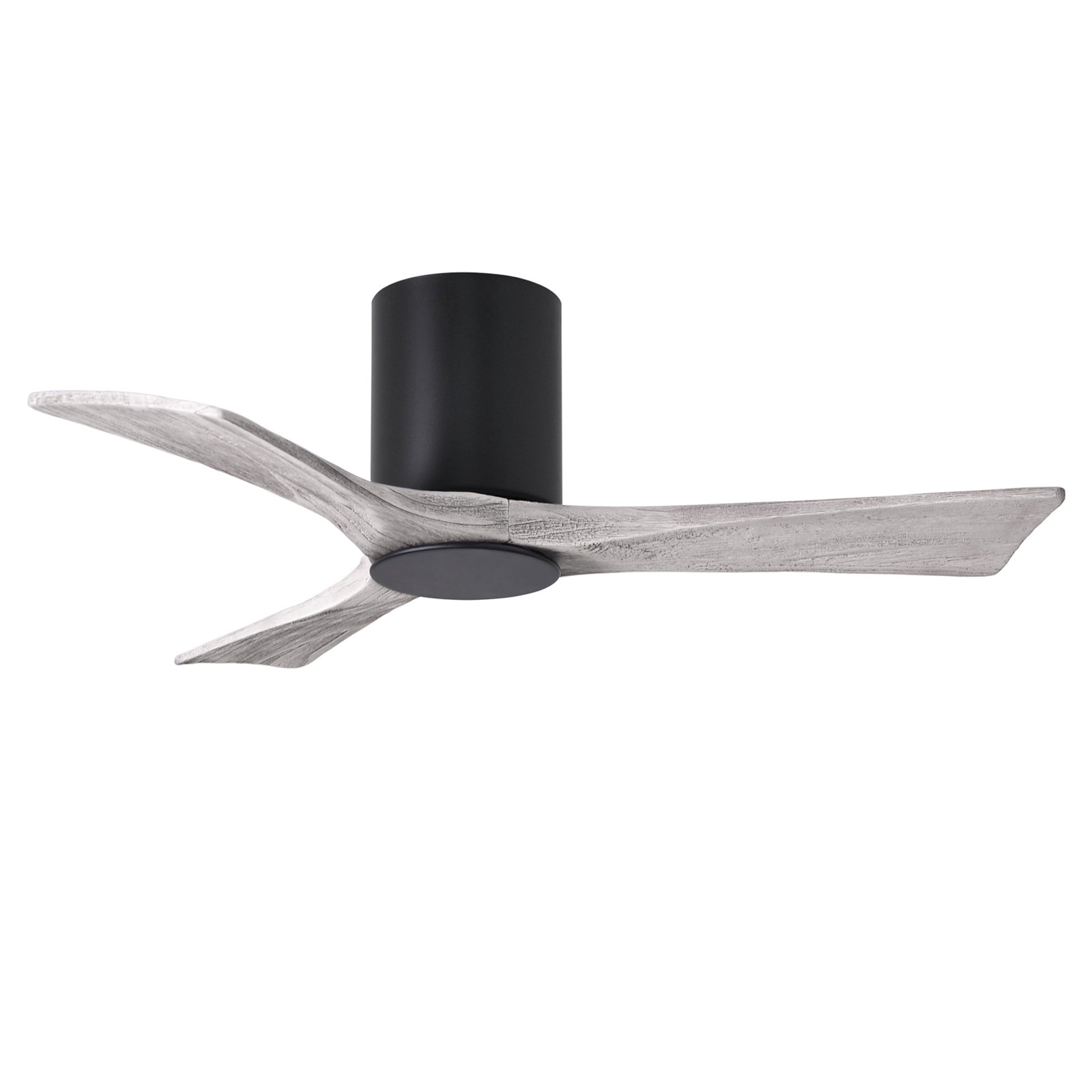 Olivier 3 Blade Ceiling Fan with LED Light Kit, Matte Black, Barn Wood Tone, 42"