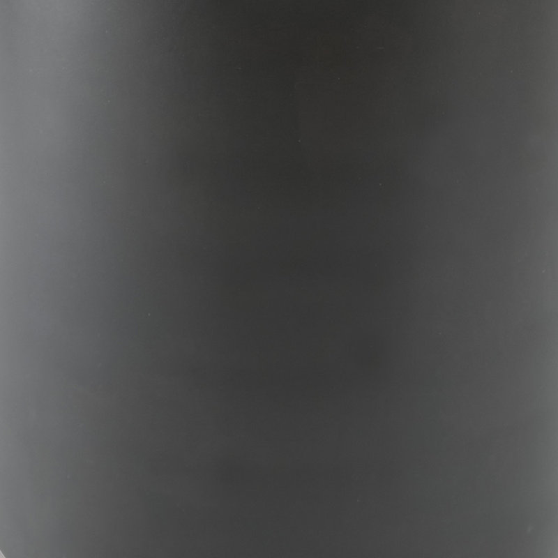 Decorative Vase, Metal Angular Handle And Curved Neck, Black, 20"H x 7"W x 7"D