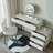 Makeup Vanity with Light mirror,5 drawers
