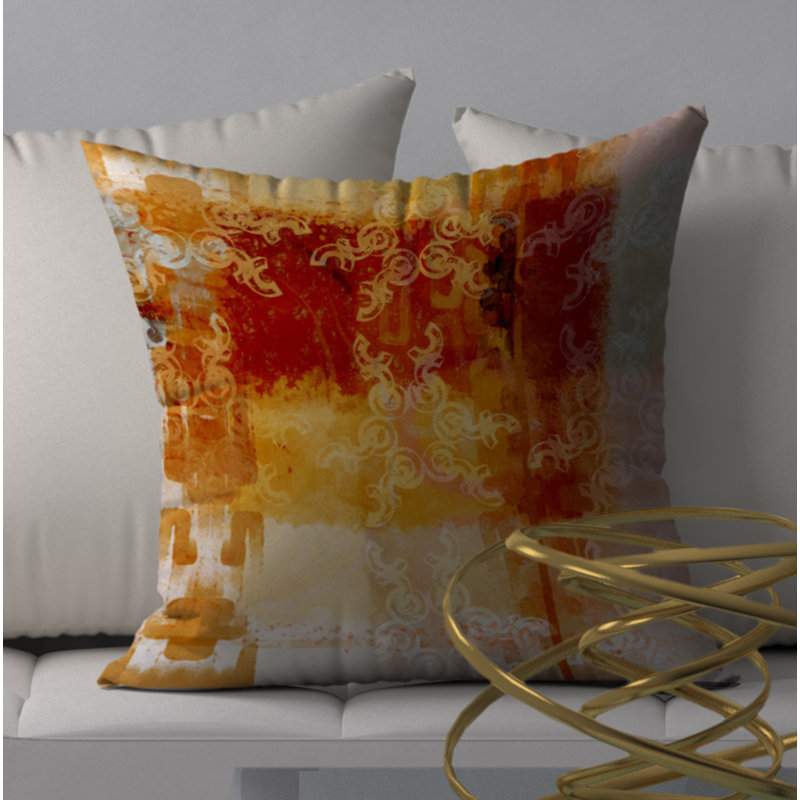 Housse de coussin carrée/insert, 18 po x 18 po