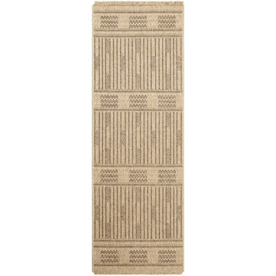 Klara Boho Jute-Look Beige Area Rug