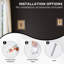 4 PCS (45,67 po x 23,6 po x 0,94 po chacun) panneaux muraux acoustique épaissis à double couche, grands panneaux insonorisants à haute densité pour murs et plafonds décoratifs - 29,9 pieds carrés-120342611-120342613