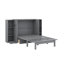 Grand lit escamotable avec tiroirs, tablettes et ports USB-360711486