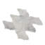 Virelle 9x10 in. Soft Ivory Glossy Glass Arabesque Wall and Floor Tile (3.03 sq ft/case, 5-Pack)-137940250
