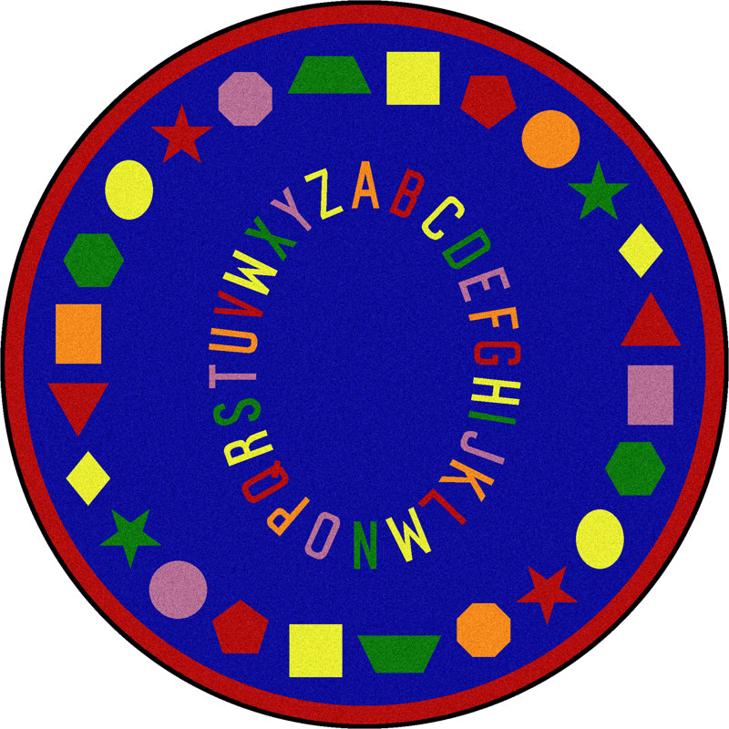 Tapis éducatif First Lessons, Rond 7 pi 7 po