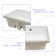 19.5 In. Undermount Rectangle Porcelain Vanity Bathroom Sink In White Ceramic With Overflow