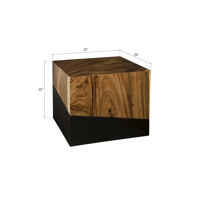 Geometry Block End Table