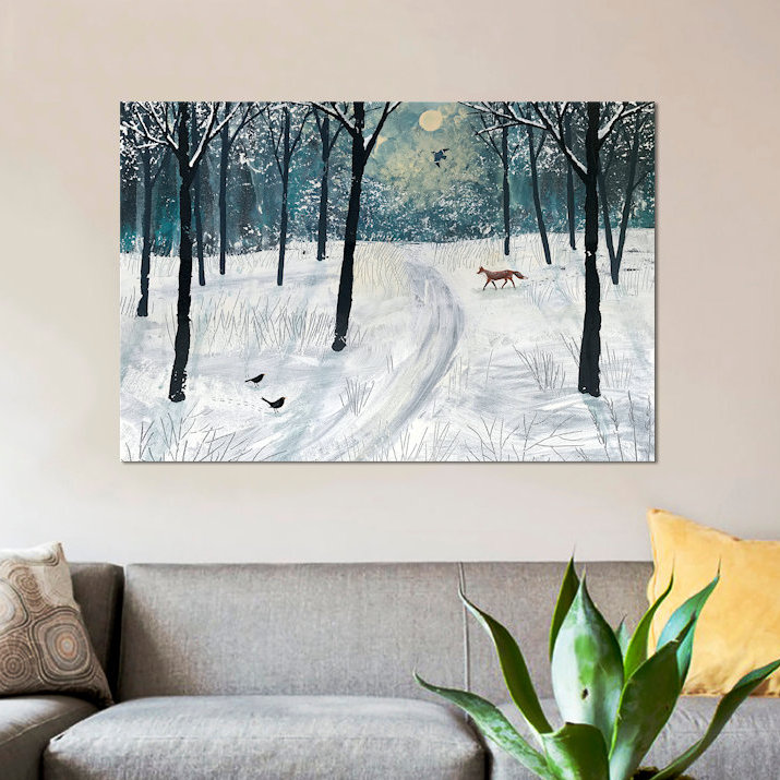 «Moonlight Shadow», reproduction sur toile, H 8 po x l 12 po x P 0,75 po, Toile tendue, Pas de tapis