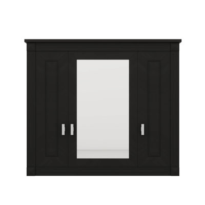 Wall Mounted Bathroom Cabinet With Mirror, Medicine Cabinet With 4 Customizable Shelves, Over Toilet Storage