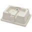 Lavabo encastré élégant en céramique blanche avec trop-plein - 19,5 po x 14 po, rectangulaire, teinté, pour divers environnements-130431116-130431117