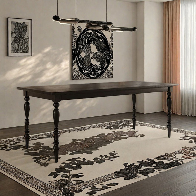 Table de salle à manger Vintage, H 29,52 po x L 86,61 po x l 35,43 po