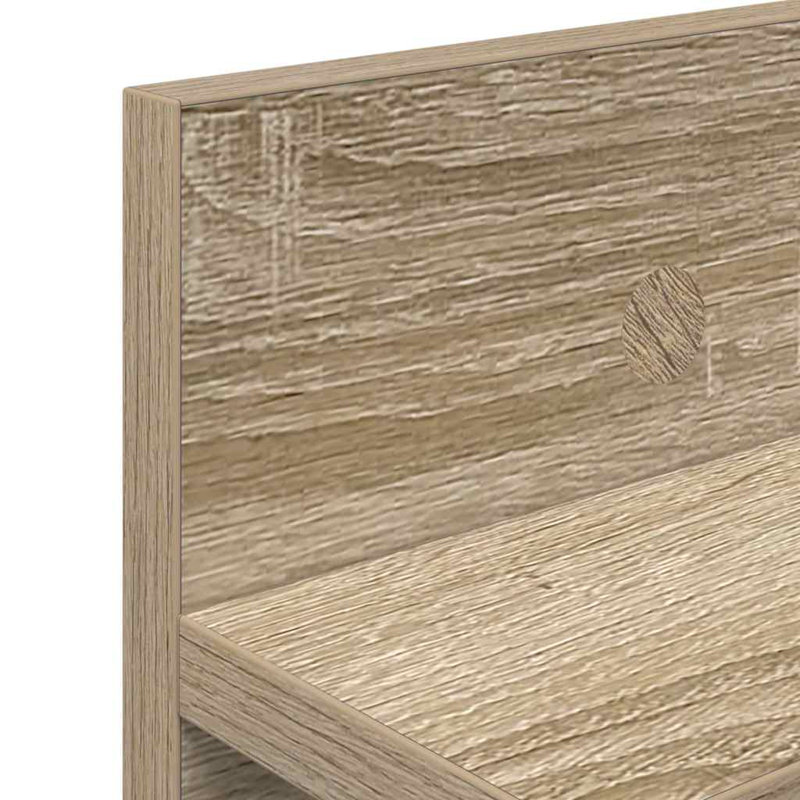 Wall-Mounted Coat Rack 100 X 10.5 X 18 Cm, Sonoma Oak