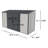 SideMate Pro 10 ft. W x 4 ft. D Vinyl Lean-To Storage Shed with Front Double Doors