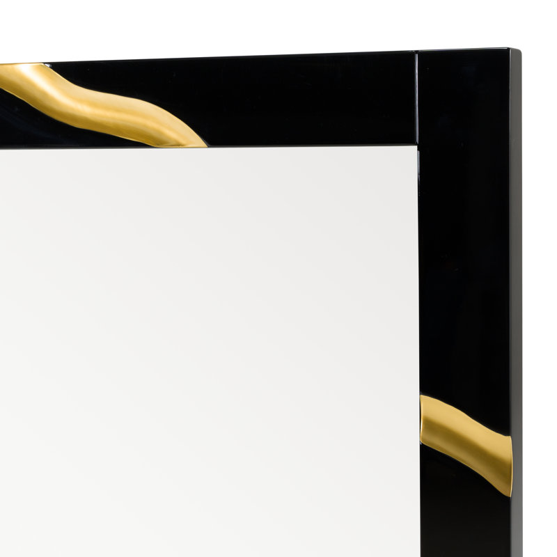 Medena - Grand miroir moderne noir