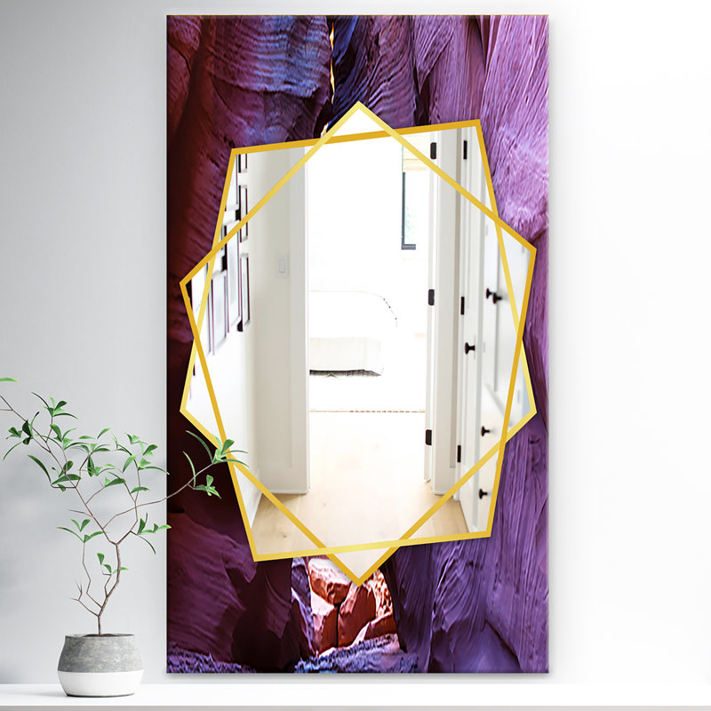 Lower Slot Antelope Canyon Wall Mirror, 39.4" H x 29.5" W