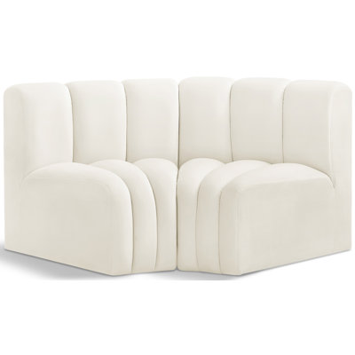 Ivanildo Upholstered Curved Sectional Reversible