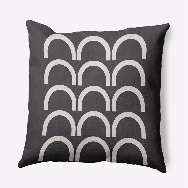 Coussin décoratif Rhyth Arches, Fossile, 26 po x 26 po