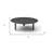 41" Black Solid Wood Round Coffee Table