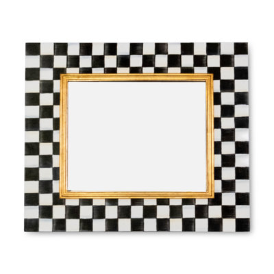 Courtly Check Enamel Wall Mirror