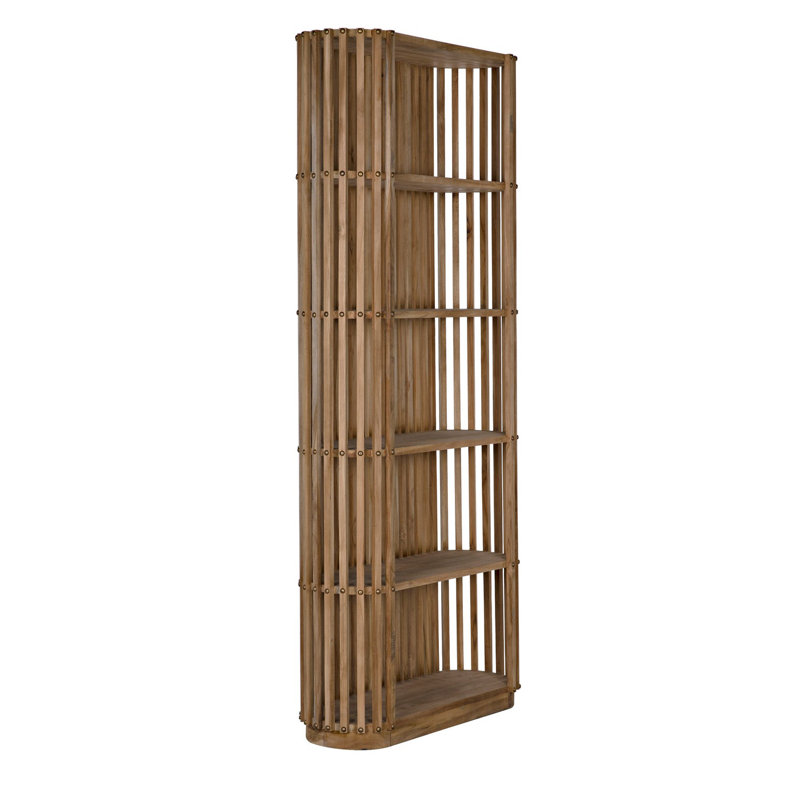 Opal Solid Wood Etagere Bookcase