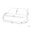 Cecilius 2 Seater Fabric Sofa