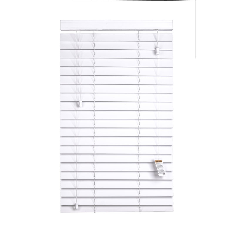 Fauxwood Tape Venetian Blind, White, 60cm W x 150cm L
