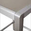 Table de bar d'extérieur en aluminium de 43 pouces avec plateau en verre trempé, finition grise, résistante à la rouille et durable-1731186703