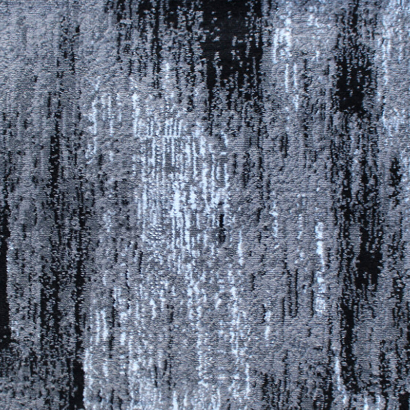 Alexavior Gray Abstract Style Scraped Pattern Accent Area Rug, Runner 2' x 7'
