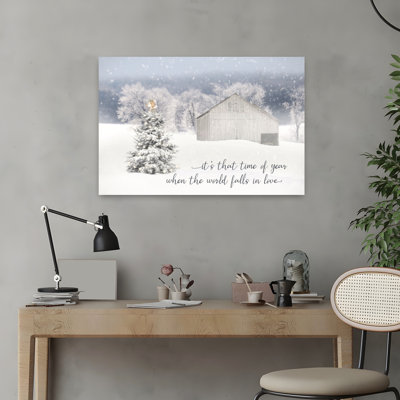 Winter Winter, arbre de Noël contemporain abstrait, art d'hiver