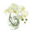 Whisman Orchid Arrangement in Round Glass Vase with Vines-993553597