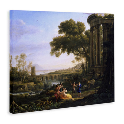 Classic Nymph & Satyr Dancing Canvas Wall Art by one1000paintings