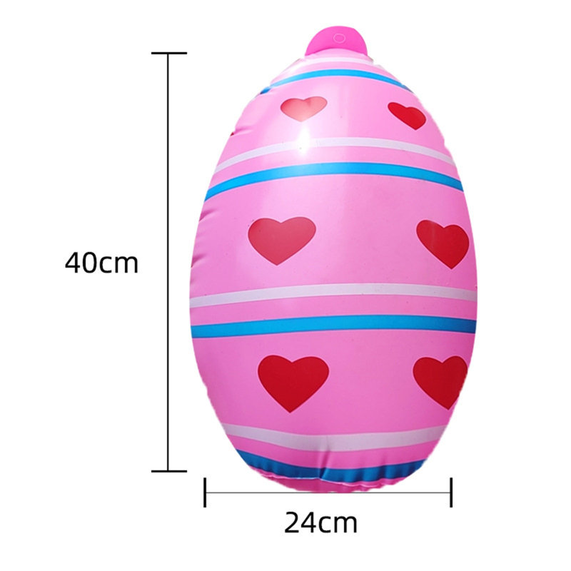 Boule gonflable de 40 cm avec décorations de Pâques, C