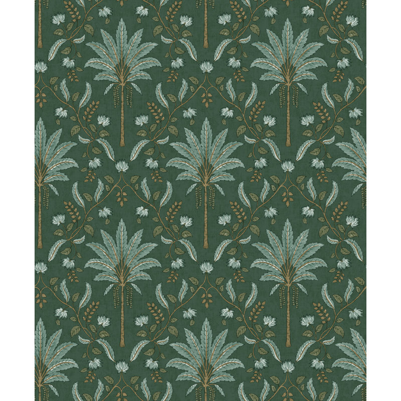 Papier peint palmier non collé Palm, Vert