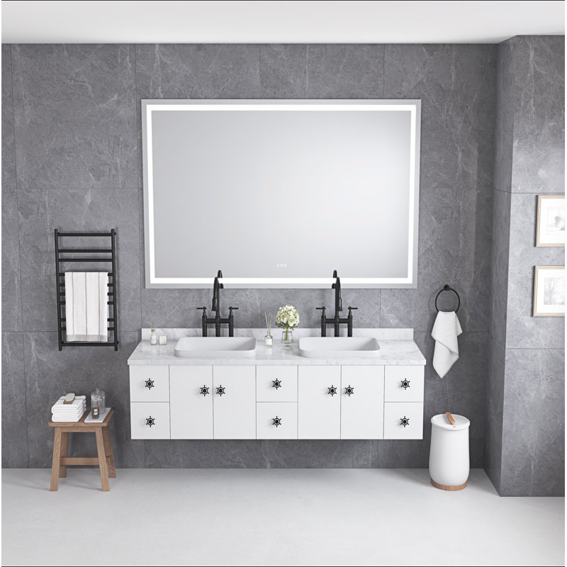 Miroir de salle de bain DEL, 36" x 60"