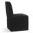 Luxe Upholstered Modern Fabric Black Dining Chairs With High Back Support & Extra Wide Seat-123058734