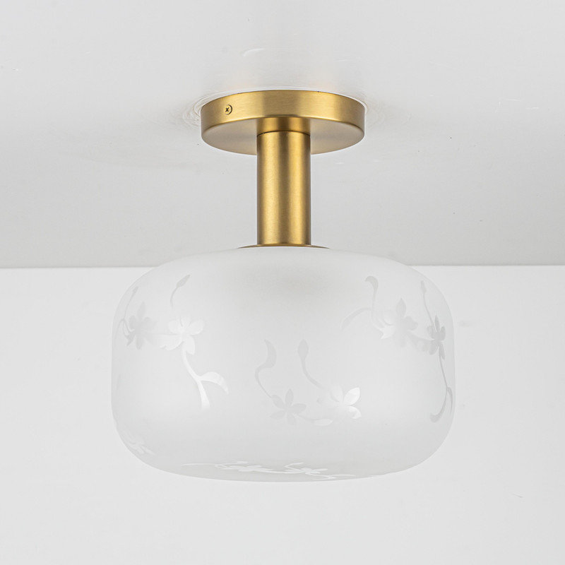 Plafonnier semi-encastré à intensité variable 1 lumière DEL Aurevane