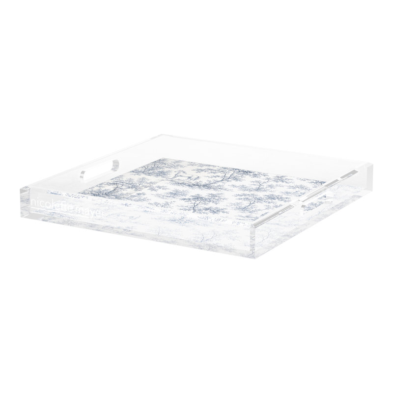 Acrylic Decorative Tray, 18"W x 18"D