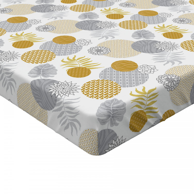 Microfiber Floral Fitted Sheet, Twin XL Fitted Sheet