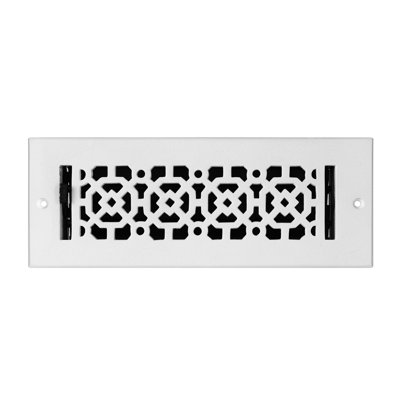 Achtek Air Supply Vent 3"x10" Duct Opening (Overall 4-1/2"x 11-3/4") Solid Cast Aluminum Register