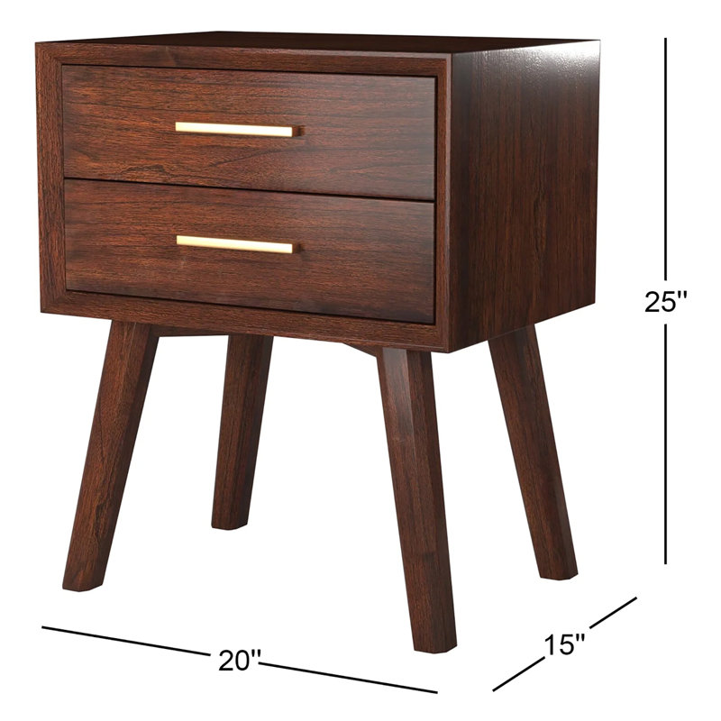 Table de chevet 2 tiroirs de la collection Capricorn